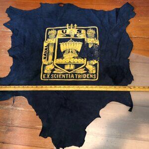U.S. Naval Academy Dyed Leather Pennant Circa 1930’s
